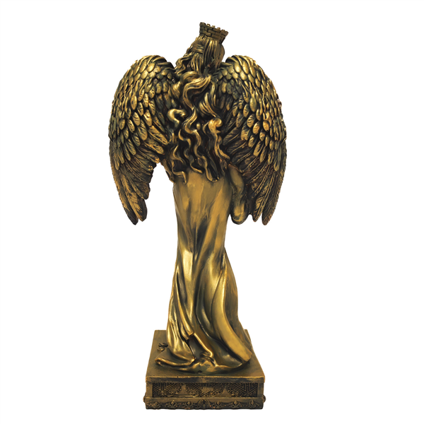 Escultura de la diosa Fortuna con alas