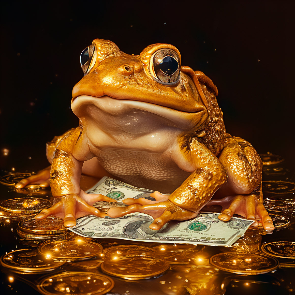 Ritual del dinero y prosperidad de la rana dorada