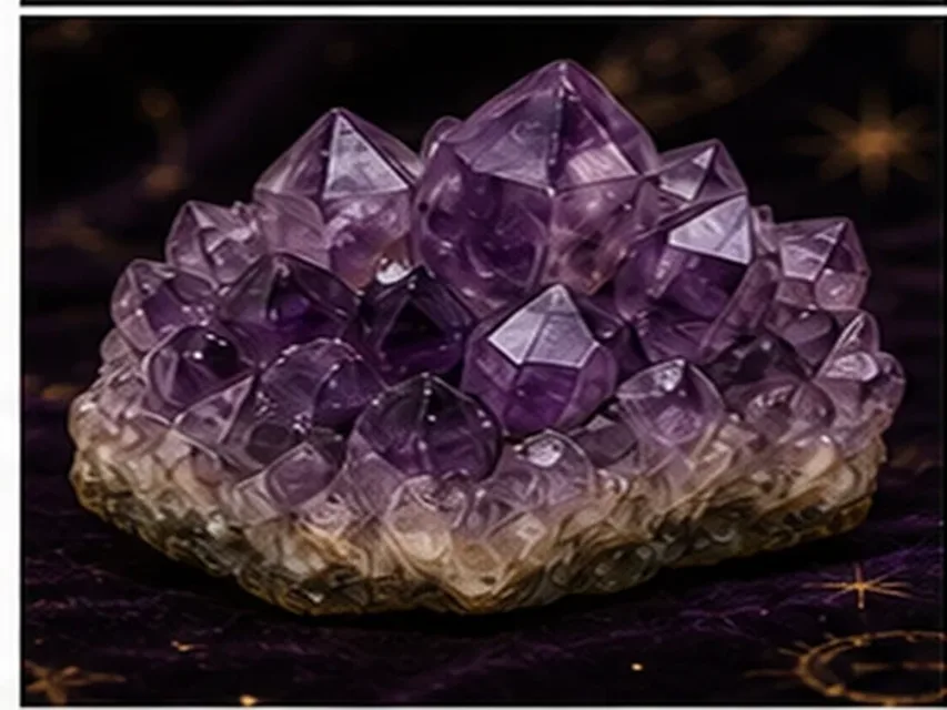 Amatista real en estado mineral