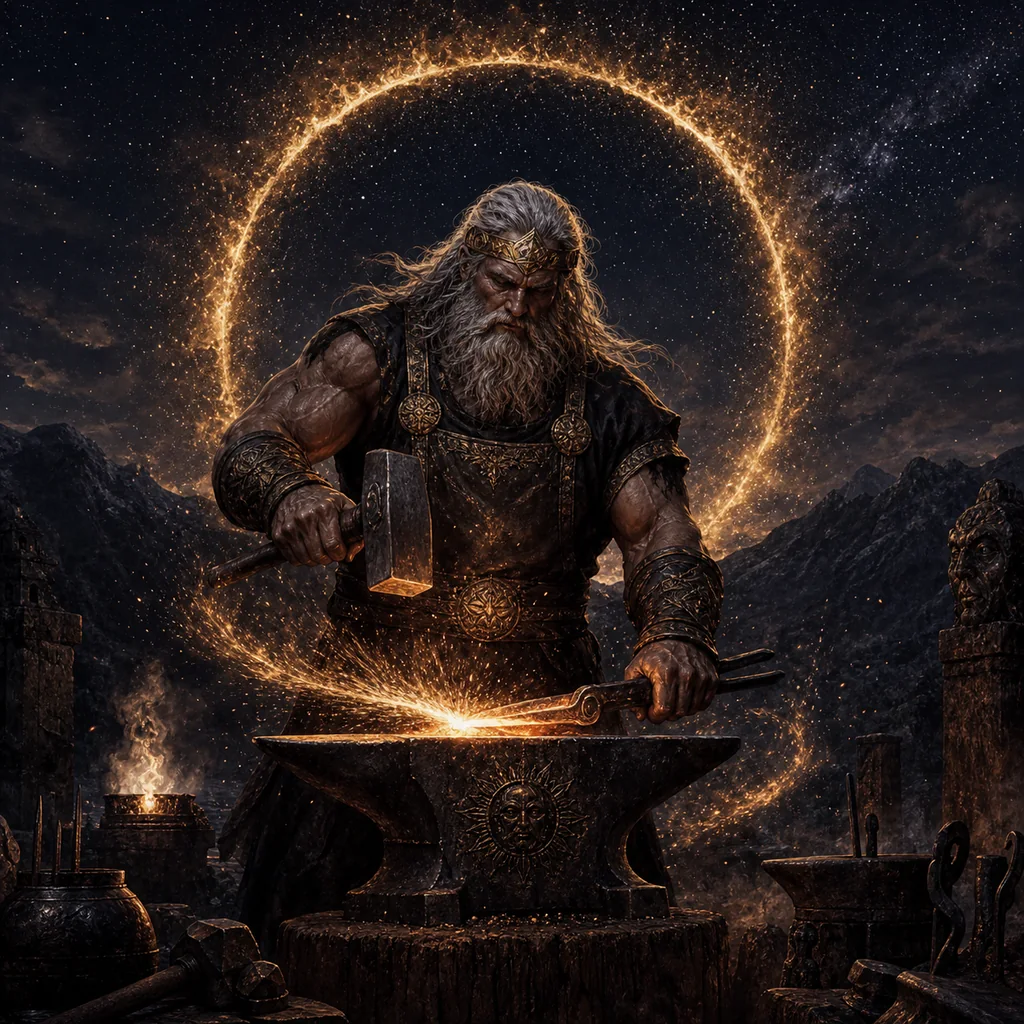 Representación artística de Svarog