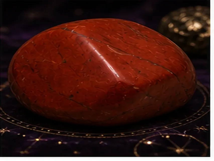 Jaspe rojo real: fotografía del mineral o roca