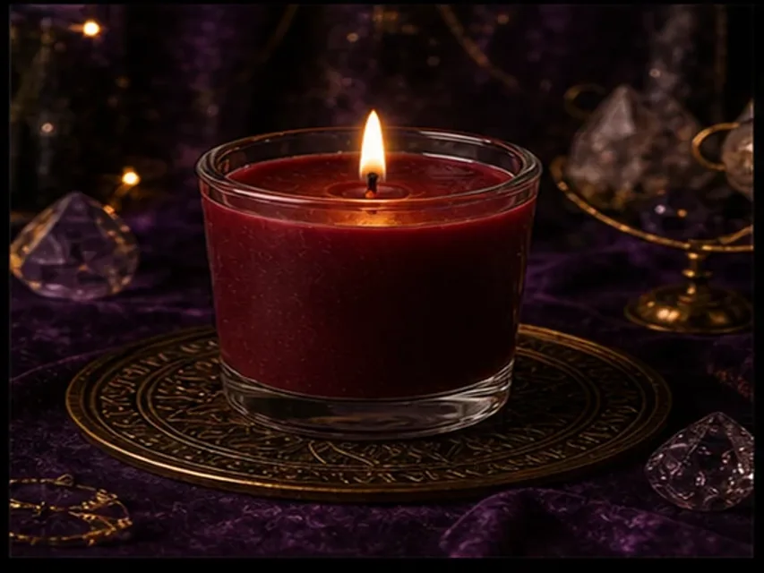 Velas votivas real encendida